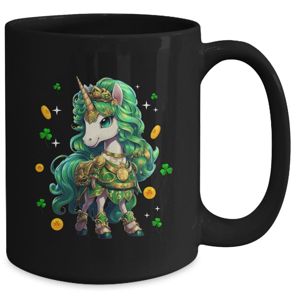 Cute Unicorn Leprecorn St Patrick Day Lucky Irish Girls Kids Mug | teecentury
