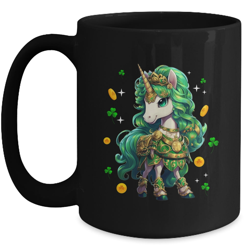Cute Unicorn Leprecorn St Patrick Day Lucky Irish Girls Kids Mug | teecentury