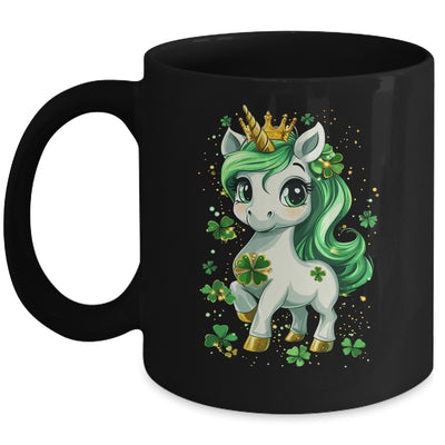 Cute Unicorn Shamrock St Patricks Day Girls Kids Lepricorn Mug | teecentury