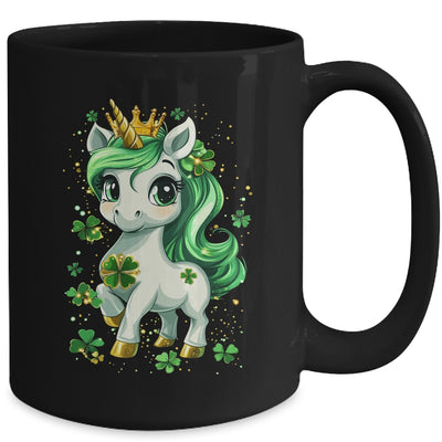 Cute Unicorn Shamrock St Patricks Day Girls Kids Lepricorn Mug | teecentury