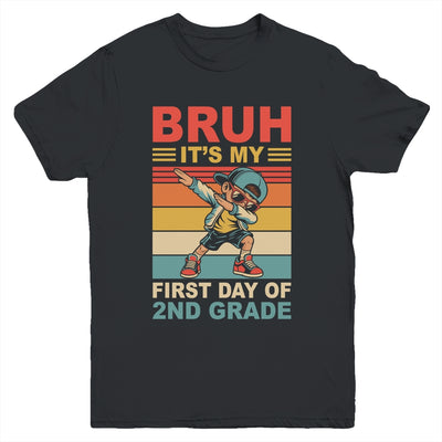 Dabbing Boy Bruh It's My First Day Of 2nd Grade Second Grade Youth Shirt | teecentury