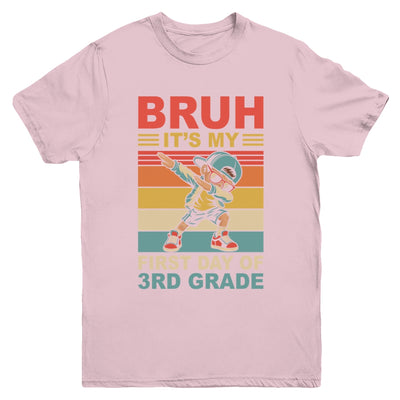 Dabbing Boy Bruh It's My First Day Of 3rd Grade Third Grade Youth Shirt | teecentury