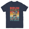 Dabbing Boy Bruh It's My First Day Of 5th Grade Fifth Grade Youth Shirt | teecentury
