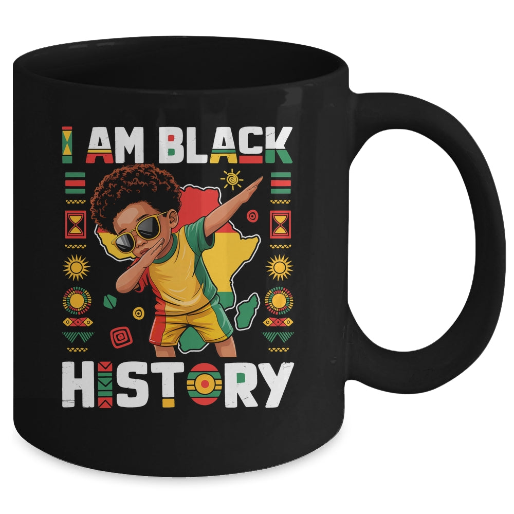 Dabbing Boy I Am Black History Month African American Kids Mug | teecentury