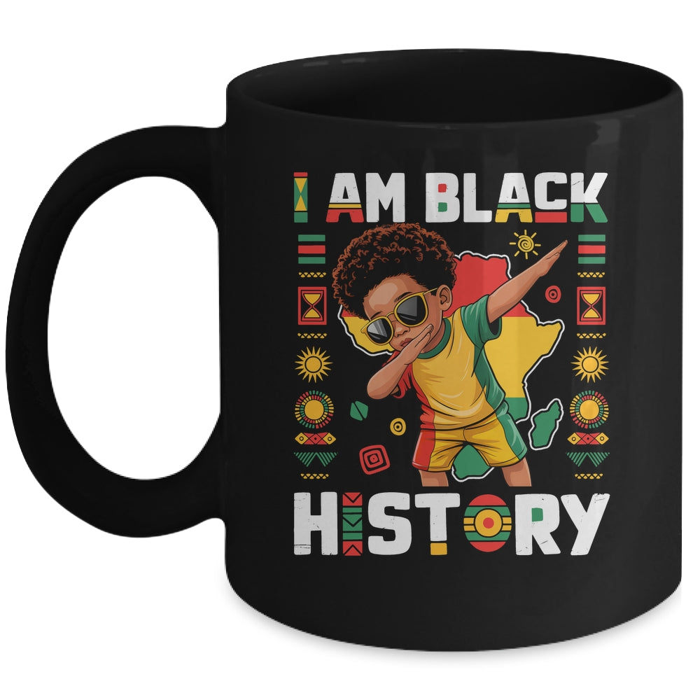 Dabbing Boy I Am Black History Month African American Kids Mug | teecentury