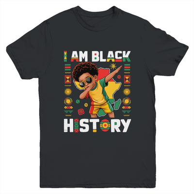 Dabbing Boy I Am Black History Month African American Kids Youth Shirt | teecentury