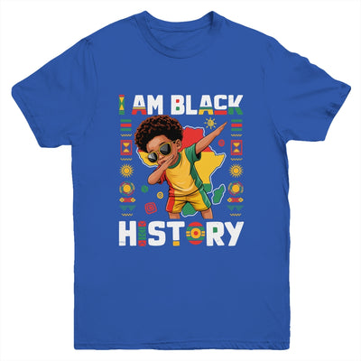 Dabbing Boy I Am Black History Month African American Kids Youth Shirt | teecentury
