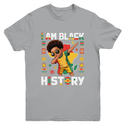 Dabbing Boy I Am Black History Month African American Kids Youth Shirt | teecentury
