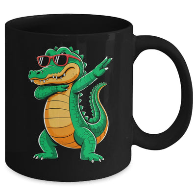 Dabbing Crocodile With Sunglasses Alligator Boy Kids Mug | teecentury
