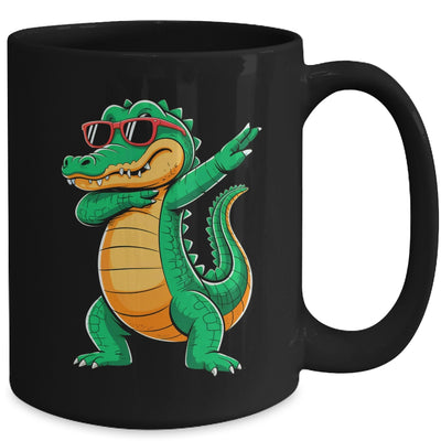 Dabbing Crocodile With Sunglasses Alligator Boy Kids Mug | teecentury