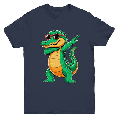 Dabbing Crocodile With Sunglasses Alligator Boy Kids Youth Shirt | teecentury
