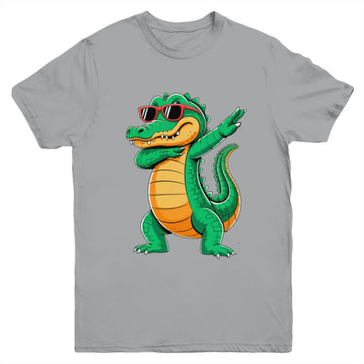 Dabbing Crocodile With Sunglasses Alligator Boy Kids Youth Shirt | teecentury