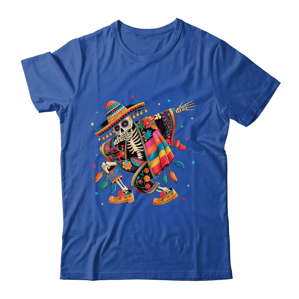 Dabbing Skeleton Cinco De Mayo Fiesta Mexican Sombreros Men Shirt & Tank Top | teecentury