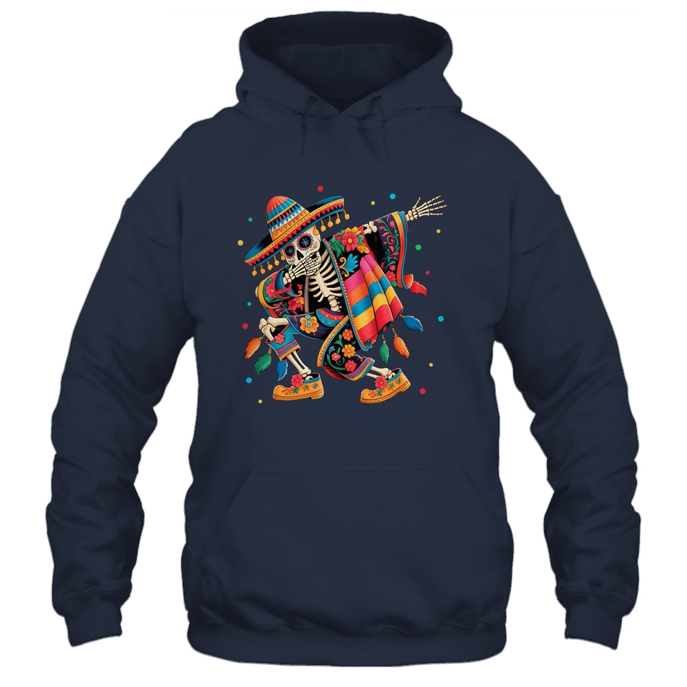 Dabbing Skeleton Cinco De Mayo Fiesta Mexican Sombreros Men Shirt & Tank Top | teecentury