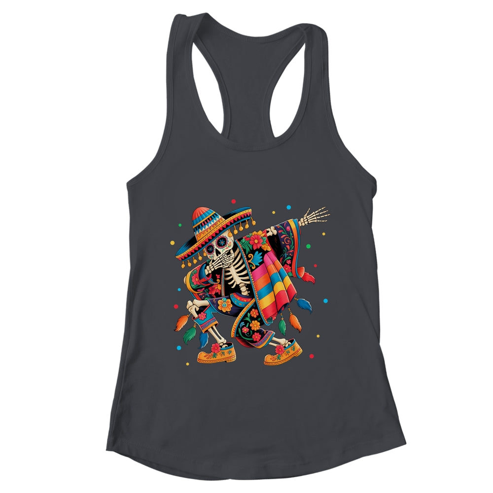 Dabbing Skeleton Cinco De Mayo Fiesta Mexican Sombreros Men Shirt & Tank Top | teecentury