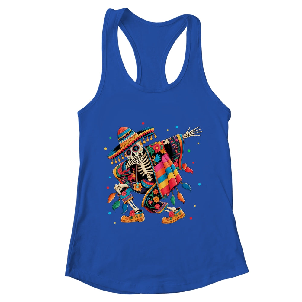 Dabbing Skeleton Cinco De Mayo Fiesta Mexican Sombreros Men Shirt & Tank Top | teecentury