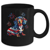 Dachshund Dog 4th Of July American Flag For Men Women Girls Mug | teecentury