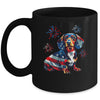 Dachshund Dog 4th Of July American Flag For Men Women Girls Mug | teecentury