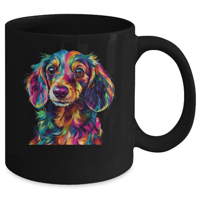 Dachshund Dog Colorful Face Dog Lover Men Women Mug | teecentury