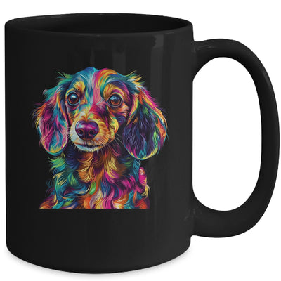 Dachshund Dog Colorful Face Dog Lover Men Women Mug | teecentury