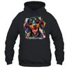 Dachshund Mom Lover Puppy Dog Watercolor Tie Dye Painting Shirt & Tank Top | teecentury