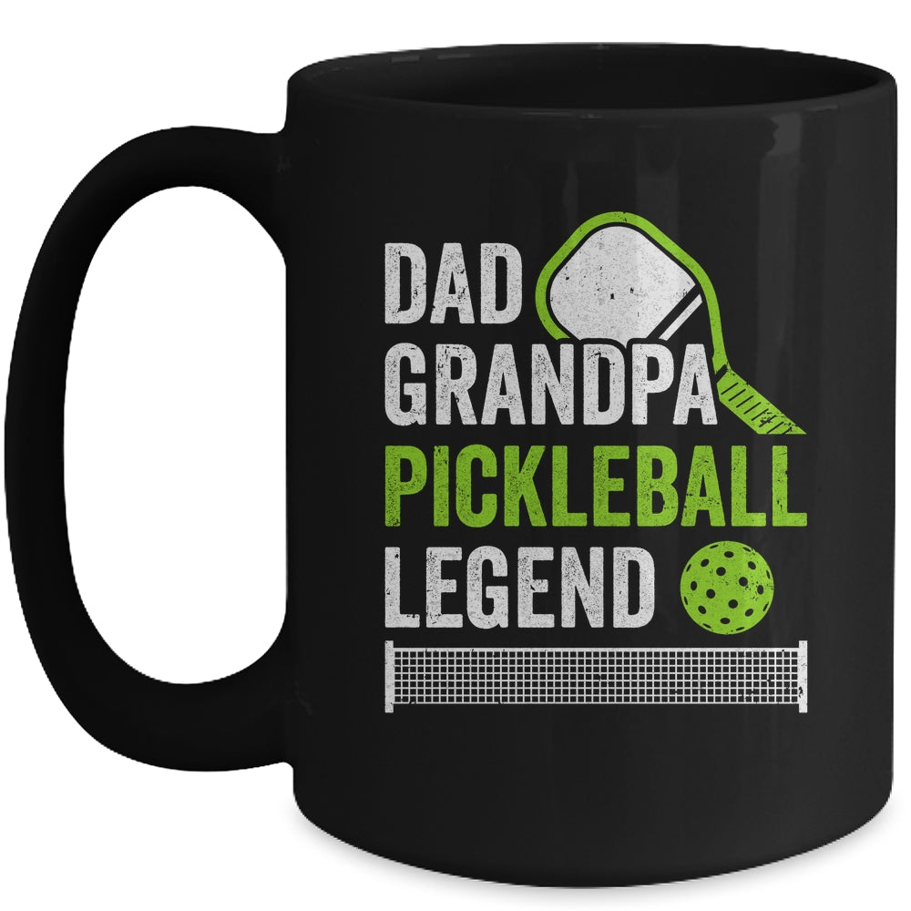 Dad Grandpa Pickleball Legend Player Funny Pickle Ball Mug | teecentury