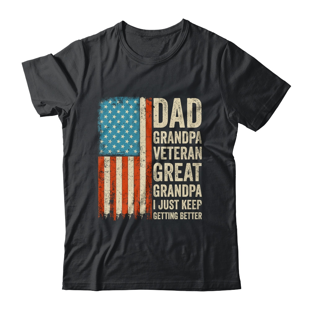 Dad Grandpa Veteran Great Grandpa From Grandkids Fathers Day Shirt & Hoodie | teecentury