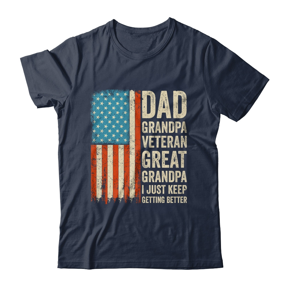 Dad Grandpa Veteran Great Grandpa From Grandkids Fathers Day Shirt & Hoodie | teecentury