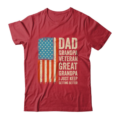 Dad Grandpa Veteran Great Grandpa From Grandkids Fathers Day Shirt & Hoodie | teecentury