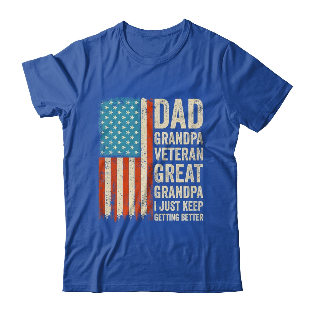 Dad Grandpa Veteran Great Grandpa From Grandkids Fathers Day Shirt & Hoodie | teecentury