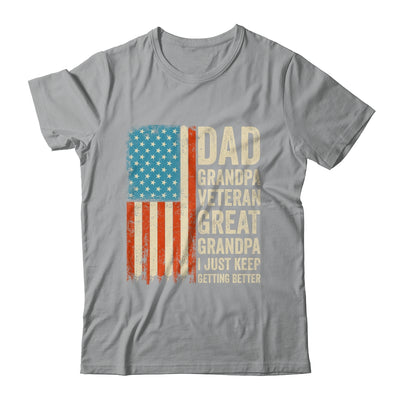 Dad Grandpa Veteran Great Grandpa From Grandkids Fathers Day Shirt & Hoodie | teecentury