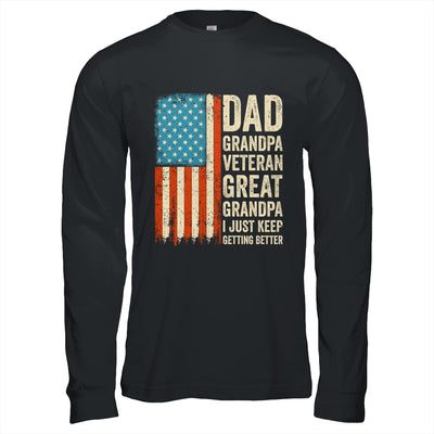 Dad Grandpa Veteran Great Grandpa From Grandkids Fathers Day Shirt & Hoodie | teecentury