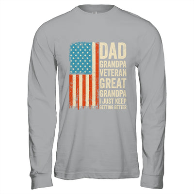 Dad Grandpa Veteran Great Grandpa From Grandkids Fathers Day Shirt & Hoodie | teecentury