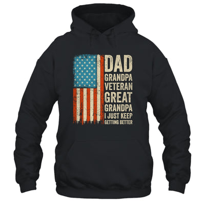 Dad Grandpa Veteran Great Grandpa From Grandkids Fathers Day Shirt & Hoodie | teecentury