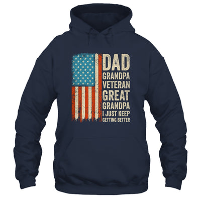 Dad Grandpa Veteran Great Grandpa From Grandkids Fathers Day Shirt & Hoodie | teecentury