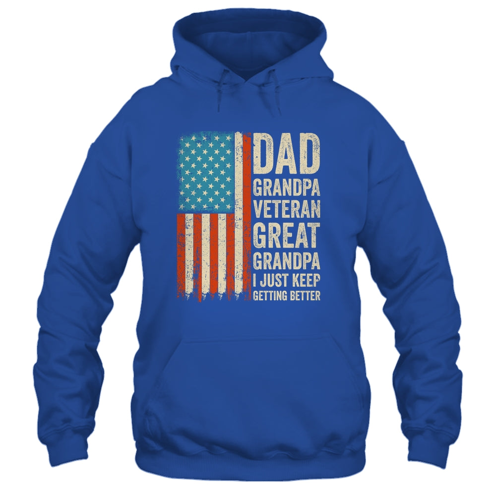 Dad Grandpa Veteran Great Grandpa From Grandkids Fathers Day Shirt & Hoodie | teecentury