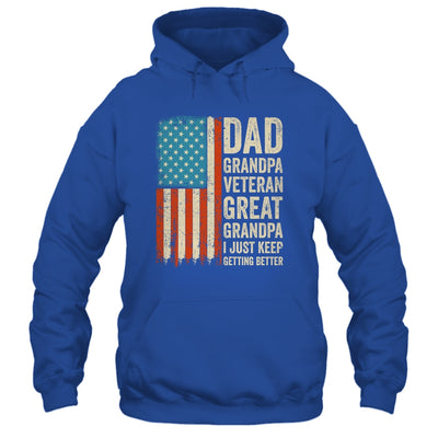 Dad Grandpa Veteran Great Grandpa From Grandkids Fathers Day Shirt & Hoodie | teecentury