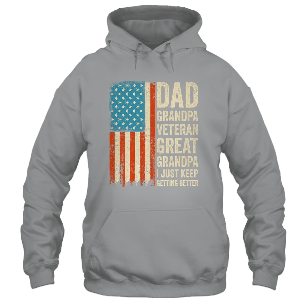 Dad Grandpa Veteran Great Grandpa From Grandkids Fathers Day Shirt & Hoodie | teecentury