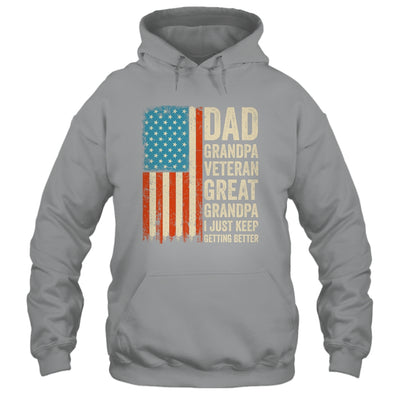 Dad Grandpa Veteran Great Grandpa From Grandkids Fathers Day Shirt & Hoodie | teecentury