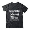 Dad Knows Everything Fathers Day Birthday Christmas Shirt & Hoodie | teecentury