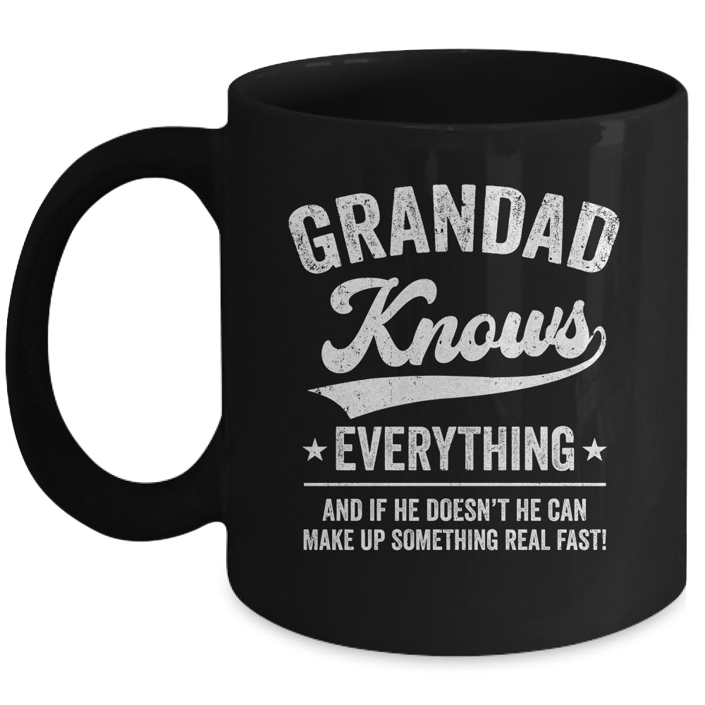Dad Knows Everything Fathers Day Birthday Christmas Mug | teecentury