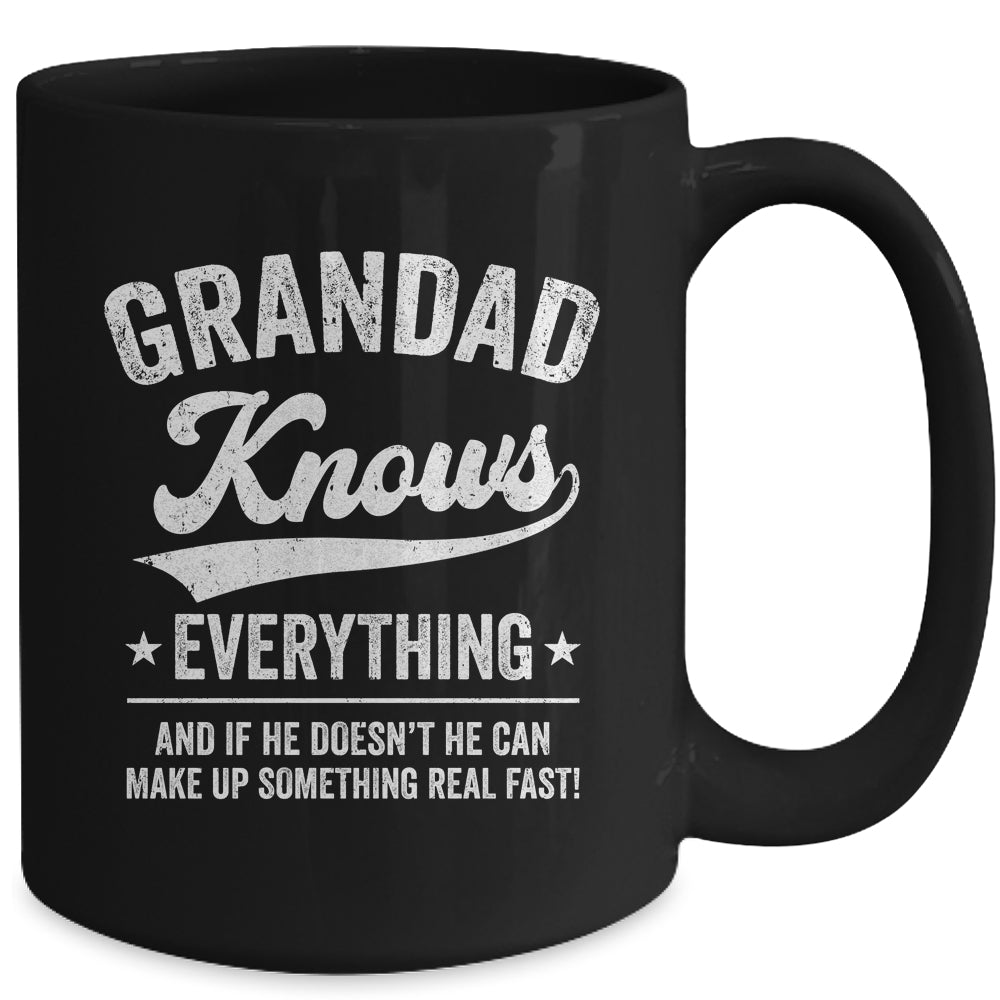 Dad Knows Everything Fathers Day Birthday Christmas Mug | teecentury