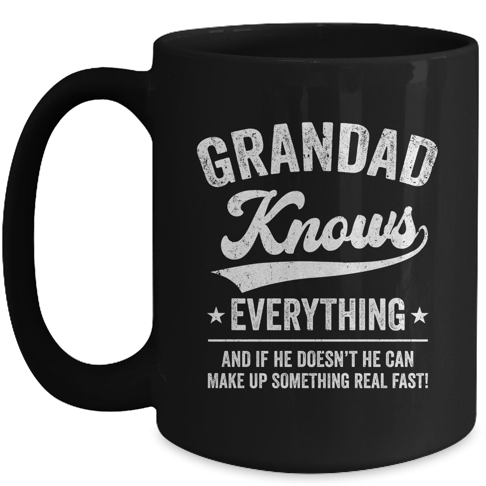 Dad Knows Everything Fathers Day Birthday Christmas Mug | teecentury