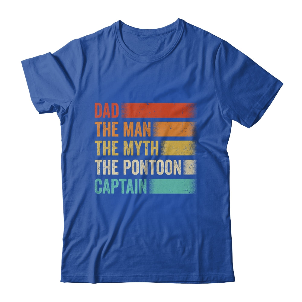 Dad Man Myth Pontoon Captain Funny Pontoon For Men Vintage Shirt & Hoodie | teecentury