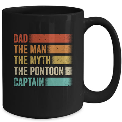 Dad Man Myth Pontoon Captain Funny Pontoon For Men Vintage Mug | teecentury