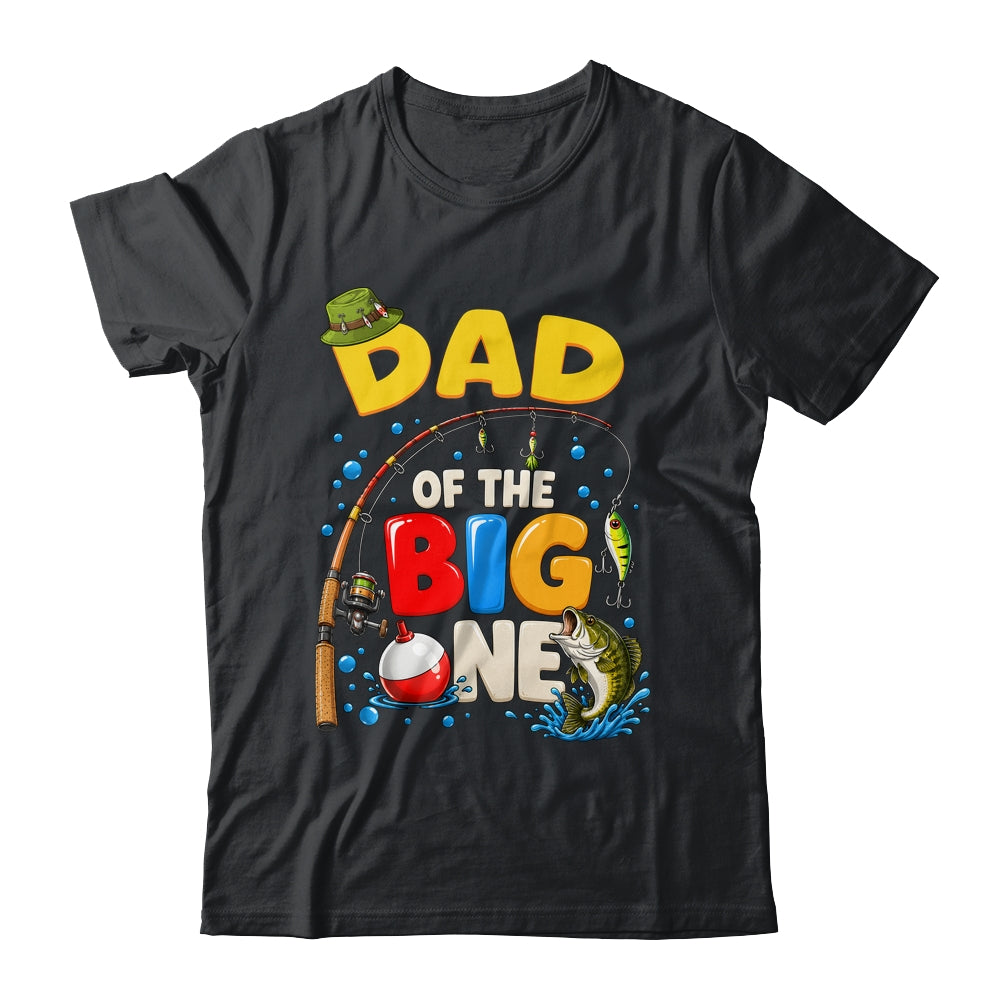 Dad Of The Big One Fishing Birthday Boy Family Party Shirt & Hoodie | teecentury