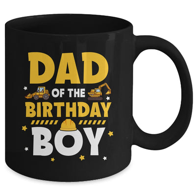 Dad Of The Birthday Boy Construction Worker Family Party Mug | teecentury