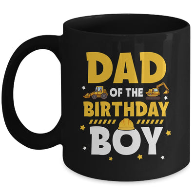 Dad Of The Birthday Boy Construction Worker Family Party Mug | teecentury