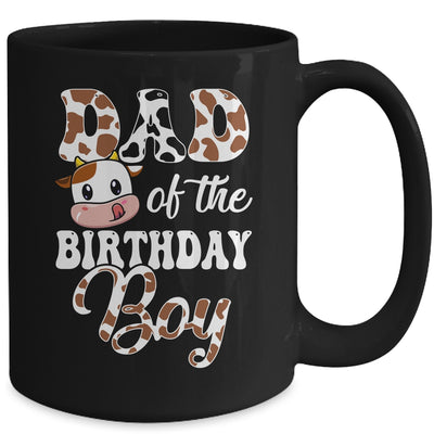 Dad Of The Birthday Boy Cow Farm 1st Birthday Boy Mug | teecentury