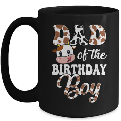 Dad Of The Birthday Boy Cow Farm 1st Birthday Boy Mug | teecentury